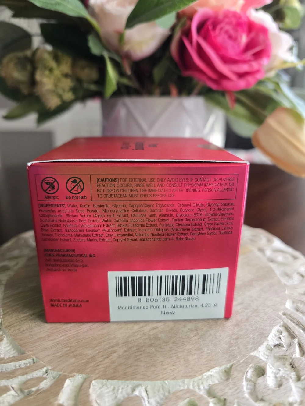 Meditime Pore Tightening Corset Pack — Pink/Black